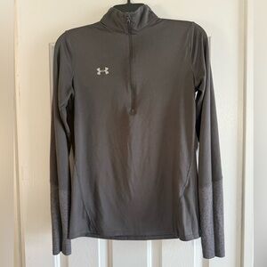 Under Armour Heatgear Gray Quarter-Zip Pullover